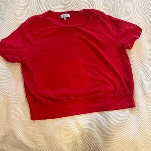 Red Short Sleeve Top